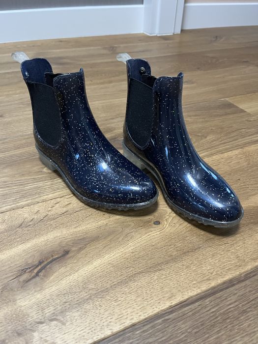 Sztyblety do jazdy konnej marki Waldhousen, brokatowe kalosze rozm. 32