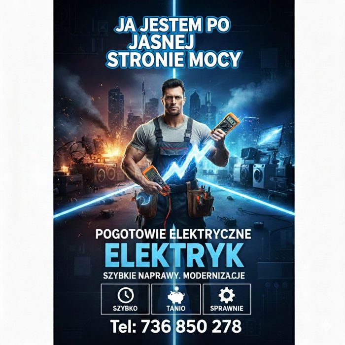 elektryk 24h, szybkie naprawy ,  złota rączka