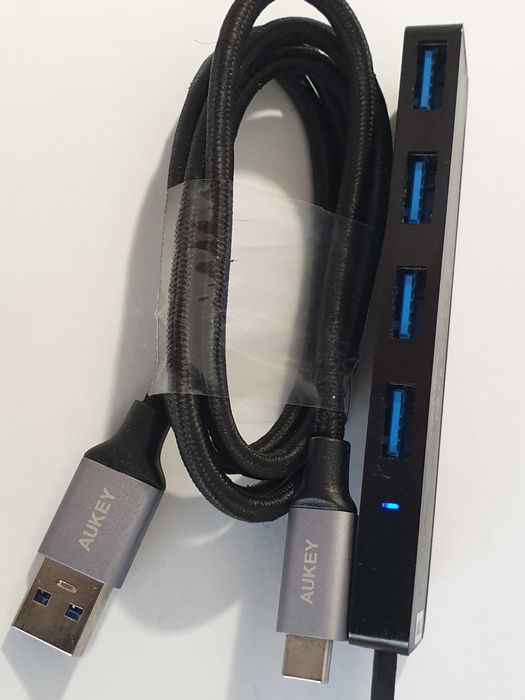 Концентратор  USB 3.0 Hub, 4Pro iMac Anker A7516 кабель Aukey
