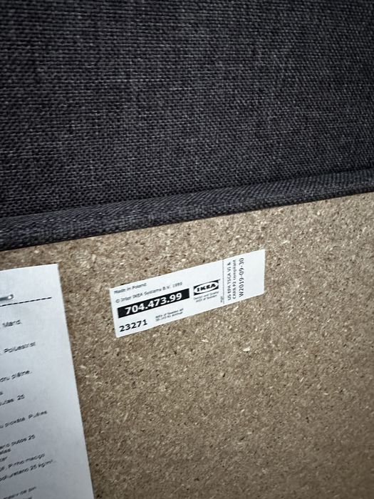 IKEA BYGGET sofa rozkładana łóżko kanapa szara