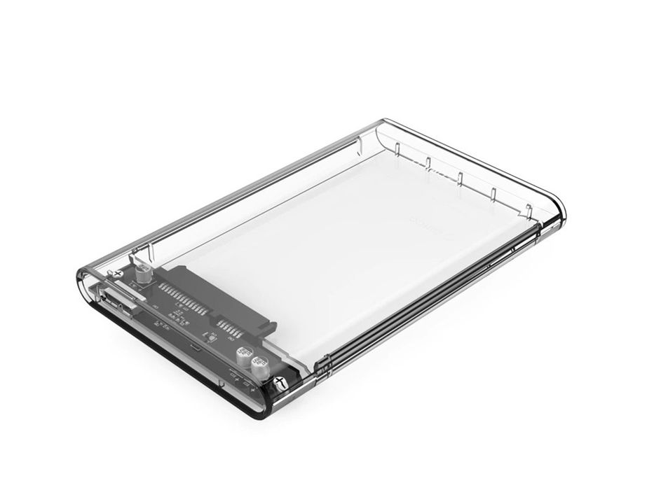 Obudowa dysku hdd ssd 2,5'' usb 3.0 sata kieszeń przeźroczysta