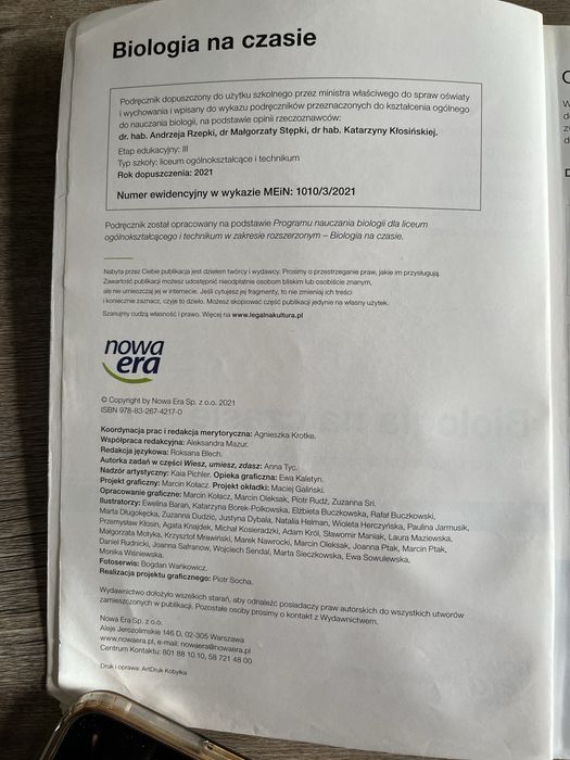 Biologia na czasie 3