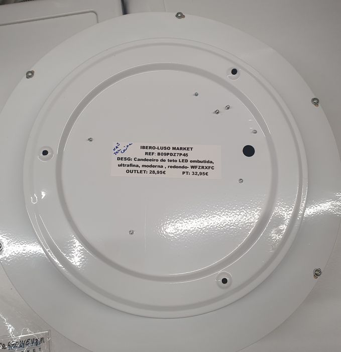 Candeeiro de teto led embutida ultrafina , moderna,redondo -WFZRXFC