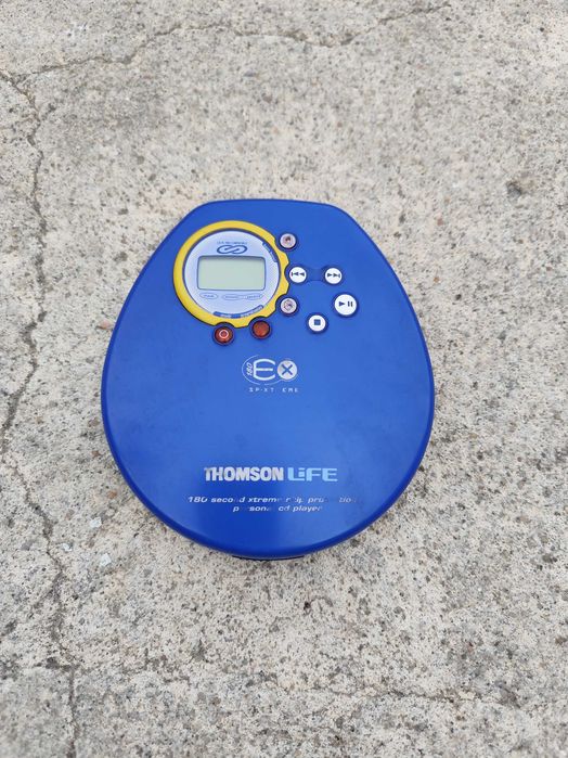 Leitor de CD portátil da marca Thompson