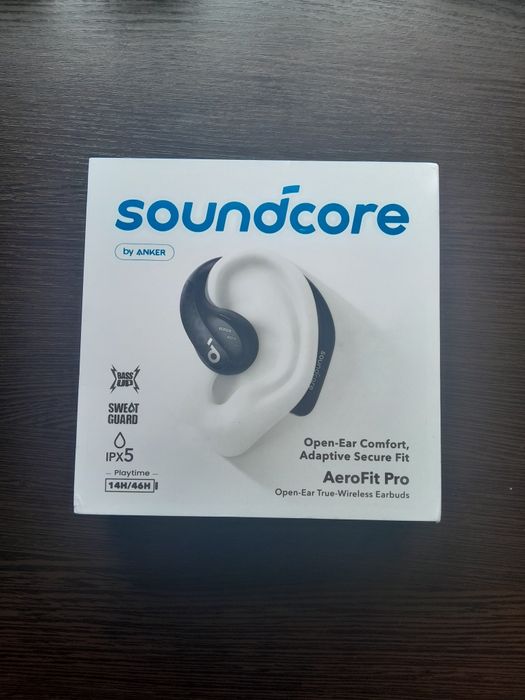 Навушники TWS Anker Soundcore AeroFit Pro Black