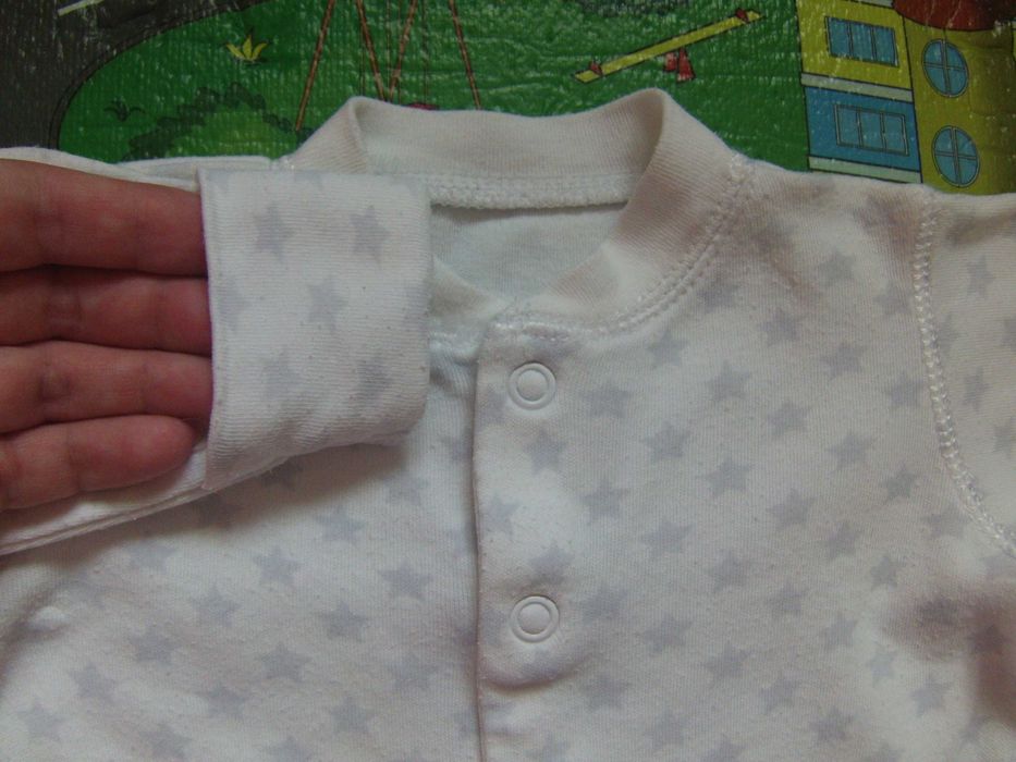 Человечек Mothercare хлопок (белый, звезда) для мальчика