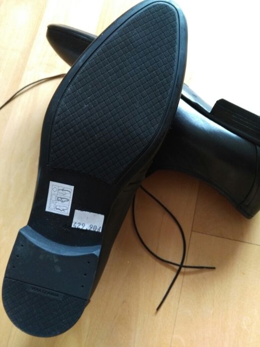 Buty GINO ROSSI r.44, czarne, męskie,nowe.
