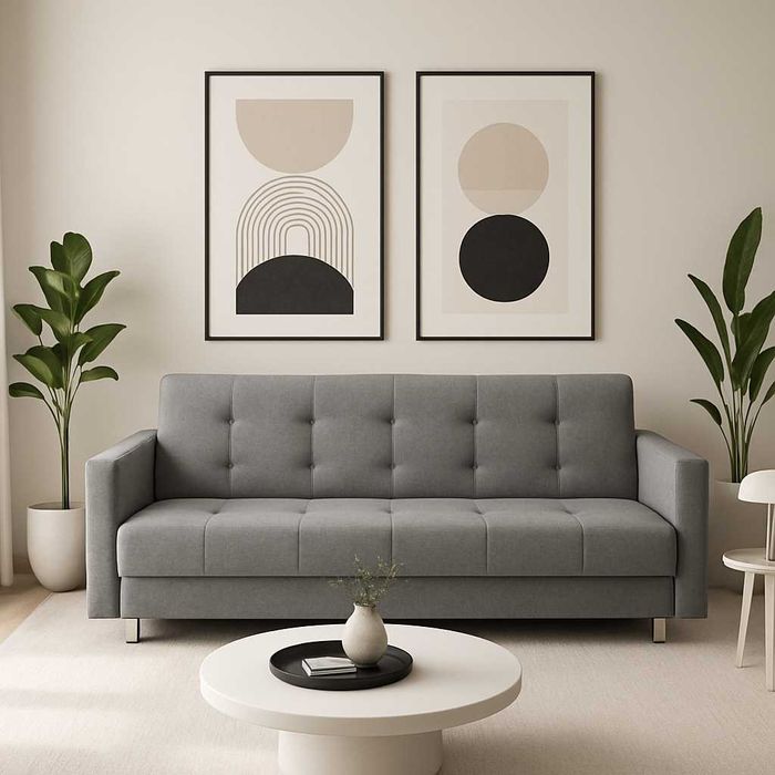 Wersalka rozkładana kanapa sofa łóżko tapczan pojemnik bonell spreżyny