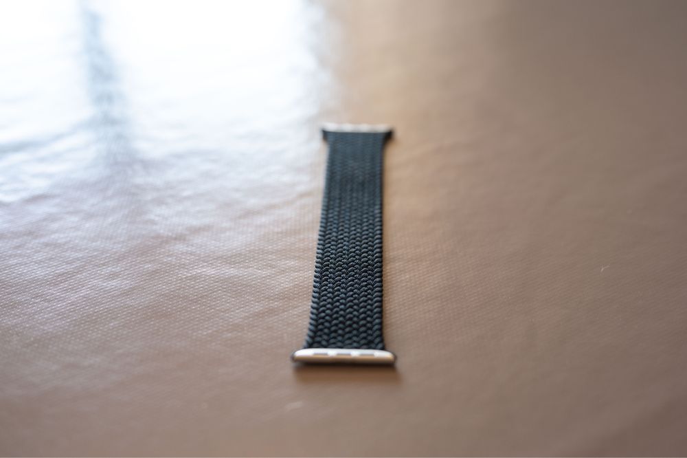 Bracelete Solo entrançada azul abissal de 44mm, para Apple Watch