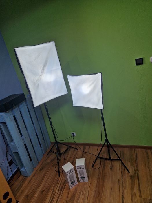 2 Softboxy / lampy fotograficzne / zamiast LED / oświetlenie studia