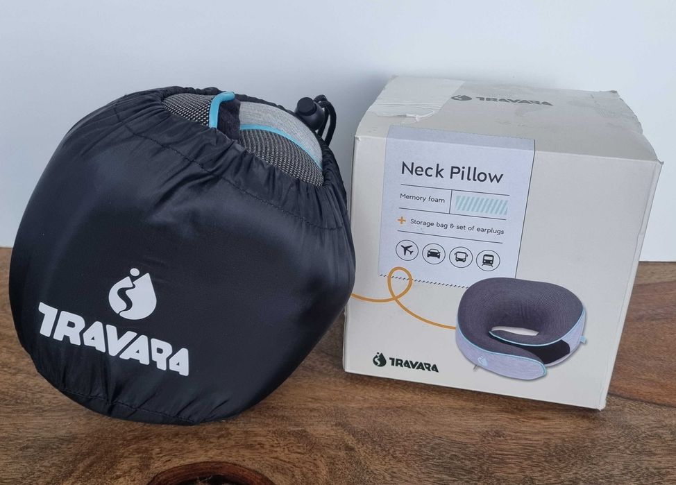 Nowa Poduszka Podróżna TRAVARA Pianka Memory Foam Rogal Samolot OLX