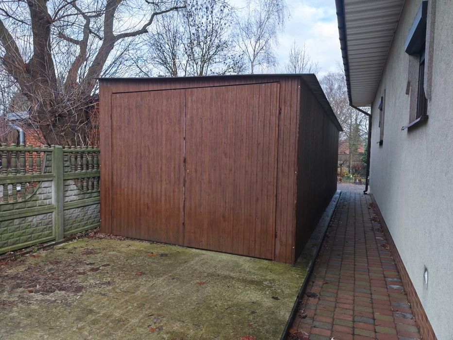 Garaż blaszany używany / 3.5 x 10