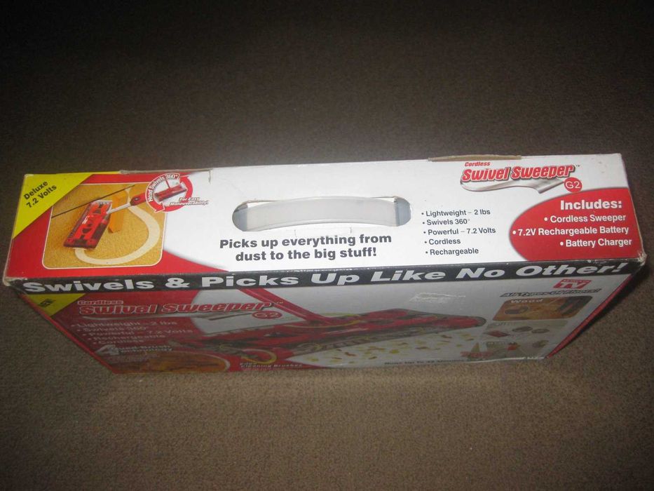 Aspirador Sem Fios “Swivel Sweeper” Novo e Embalado!