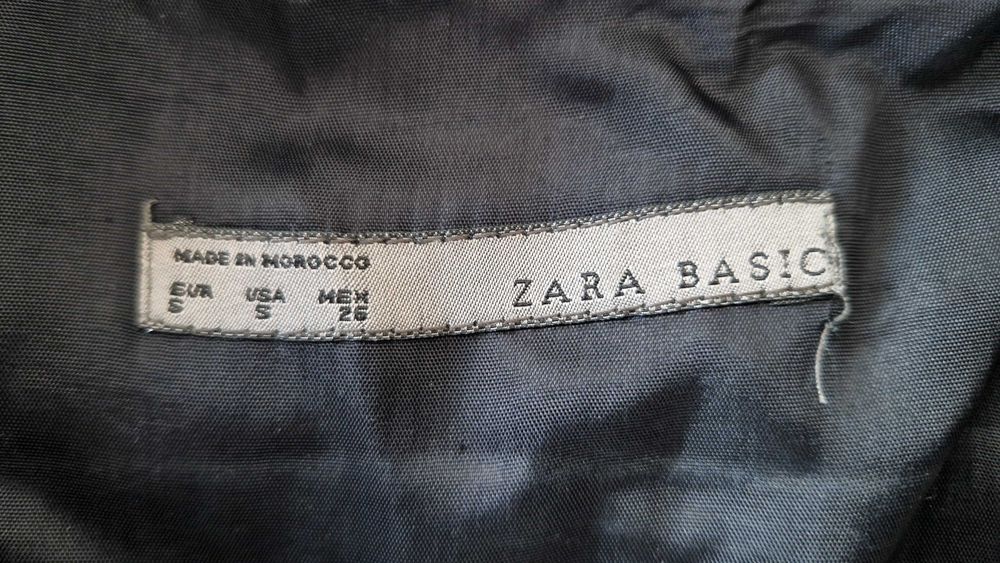 Macacão preto Zara de manga comprida, tamanho S