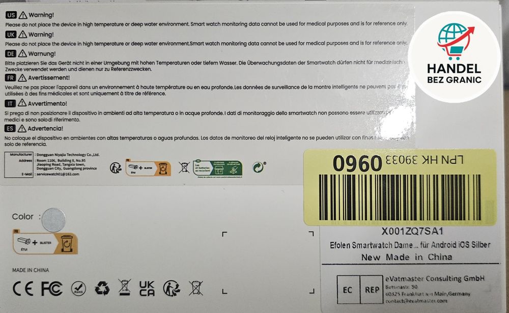Smartwatch Efolen damski