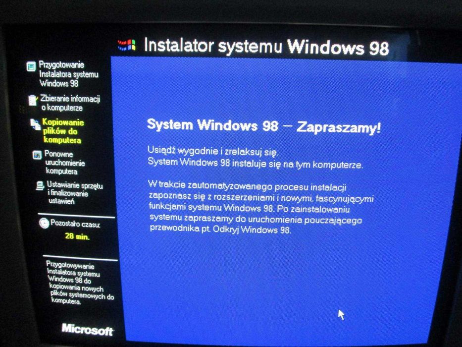 Stary komputer AT Retro Gaming AMD K6-2 400, 128mb, W98 SE,Philips17''