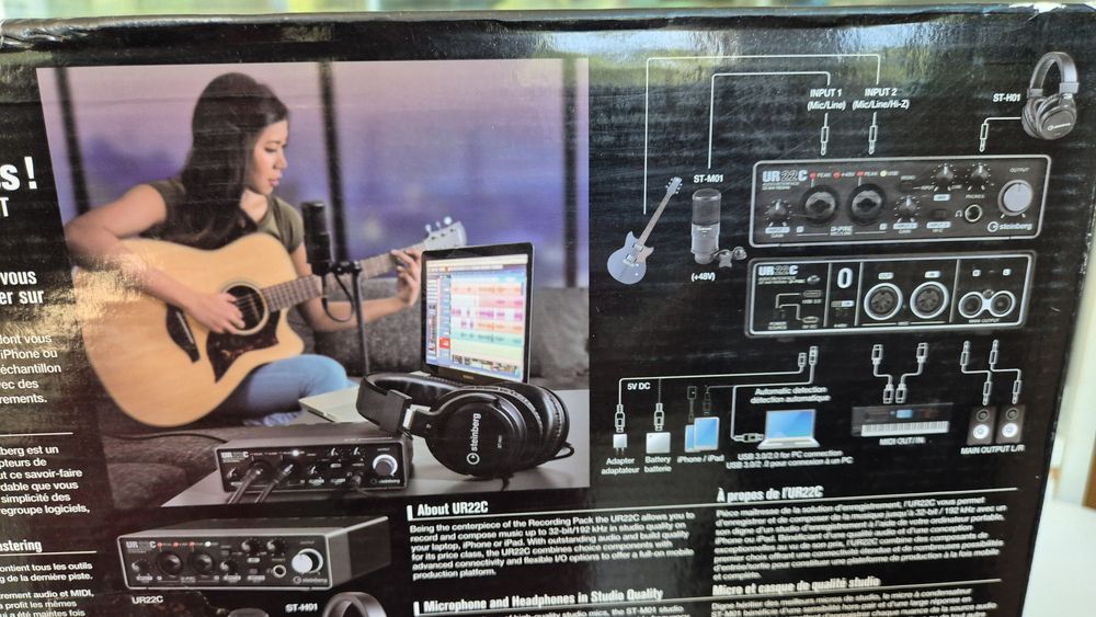 Комплект для звукозапису Steinberg UR 22C Recording Pack