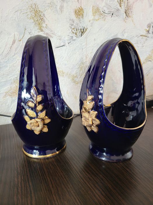 Вазочка-конфетница,горшочки, статуэтка