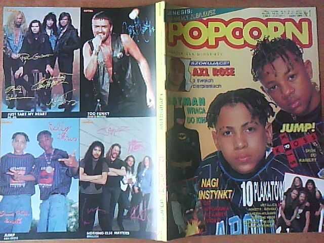 Popcorn U2 Kris Kross Houk Wilki Metallica Genesis Iron Maiden