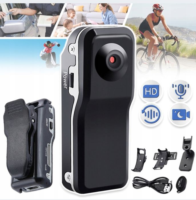 Mini kamera z wbudowanym akumulatorem