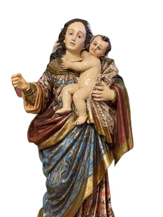 Imagem Nossa senhora do rosário em terracota