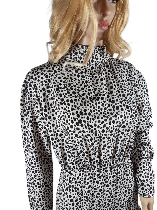 Nowa sukienka PrettyLittleThing 40,L falbana wzór cętki