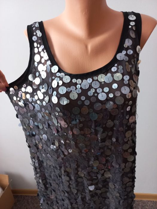 r.XL sukienka sylwestrowa, cekiny