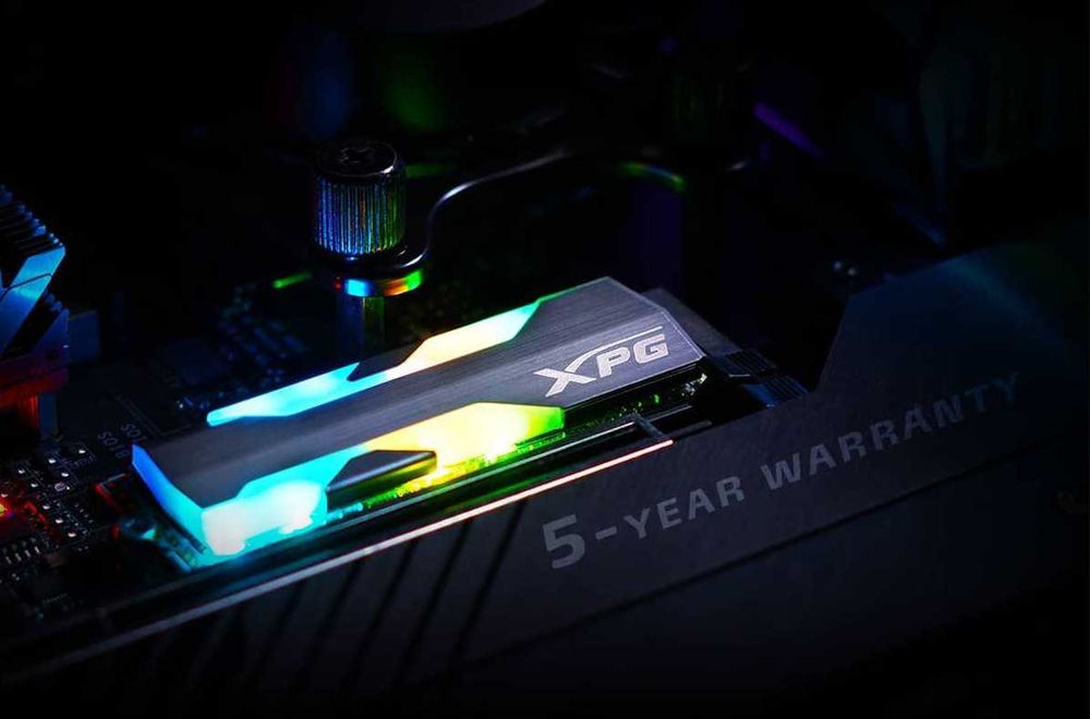 SSD диск rgb adata XPG SPECTRIX S20G 1TB M.2 nvme PCIe 3.0 x4 3D NAND