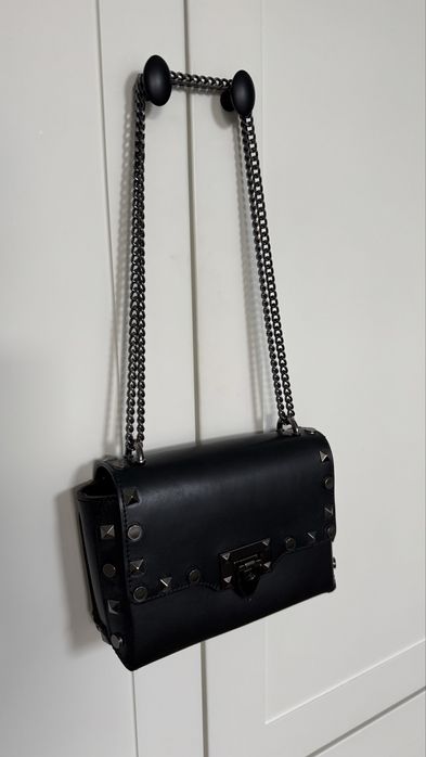 Czarna skóra torebka Venezia stan idealny