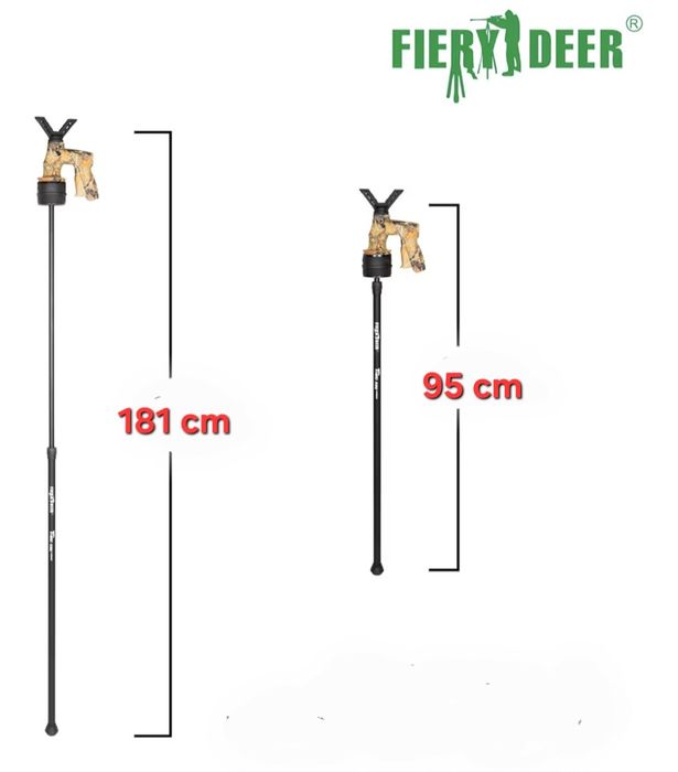 !!Pastorał myśliwski automatyczny FIERY DEER monopod podpórka 180 cm