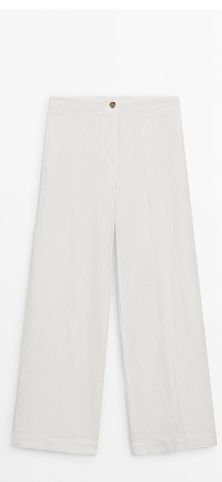 Бесподобные брюки из льна и хлопка Massimo dutti 36