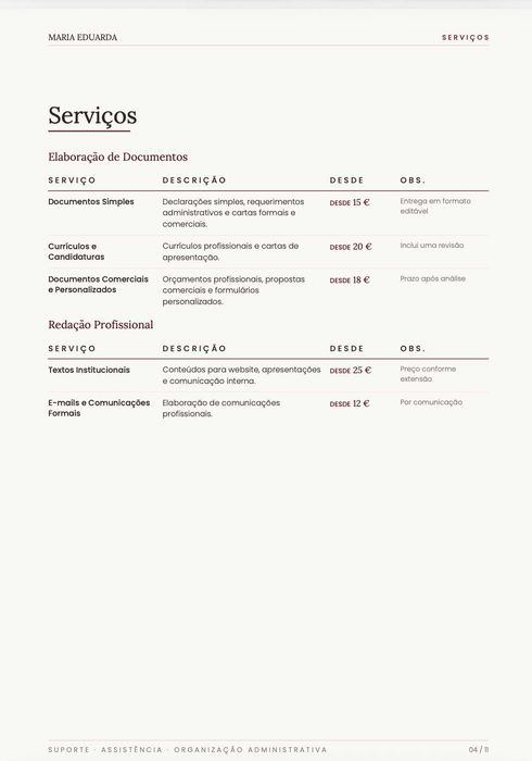 Realizo Serviços de Suporte Administrativo515760158860257283