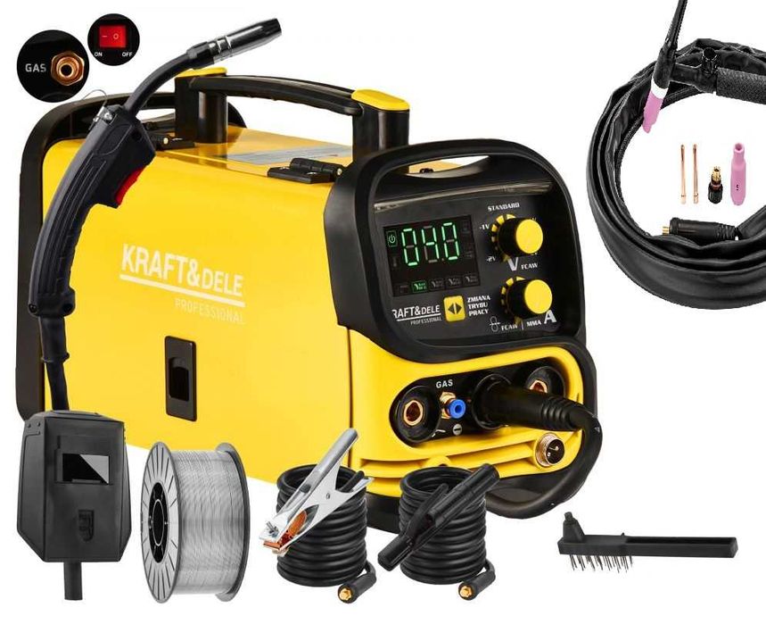 Flux Mig Mag GAZ TIG LIFT MMA 250 amper 4w1 Kraft&Dele KD1882