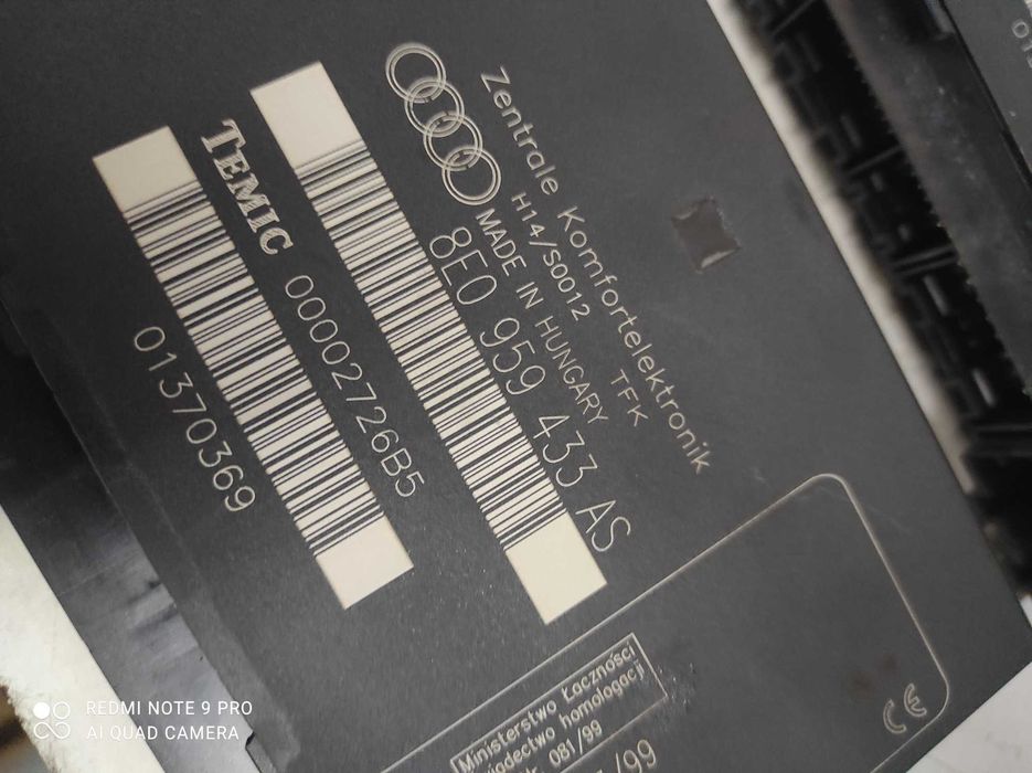 Audi a4 b7 b6 exeo moduł komfortu oryginał gwarancja