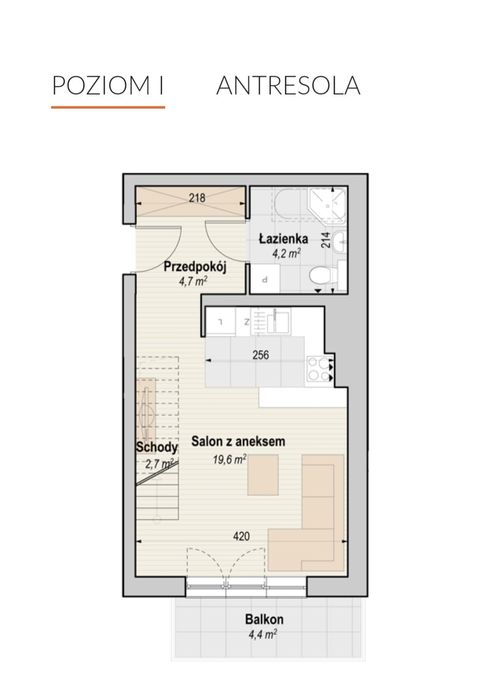 Mieszkanie z antresolą w Stargardzie
