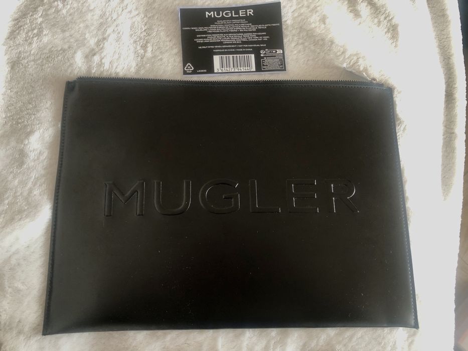 Mugler torba na laptopa kosmetyczka teczka saszetka