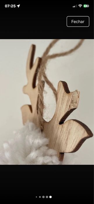 Conjunto de veados para decorar a árvore de Natal