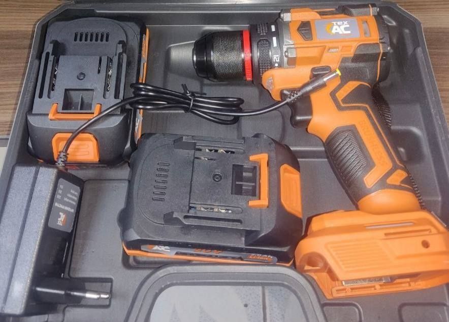 Акумуляторний шуруповерт TEX.AC TAOE-CD37+2 АКБ+ЗП+кейс. БЕЗЩІТКОВИЙ