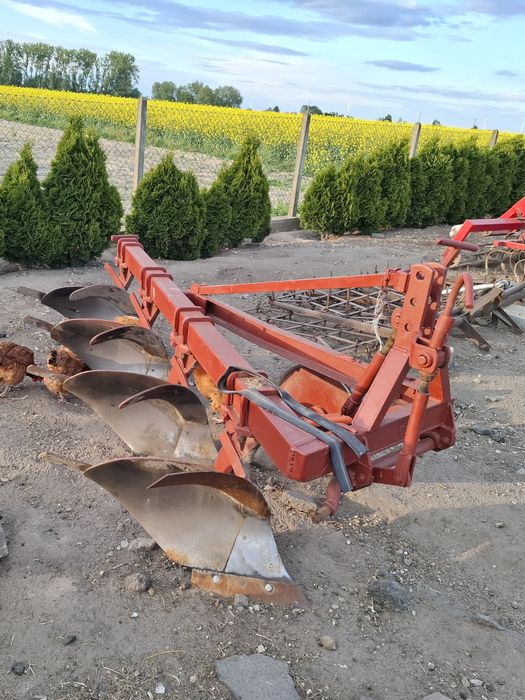 Pług 4 skibowy Fortschritt B -125 oryginał,wysoka słupica