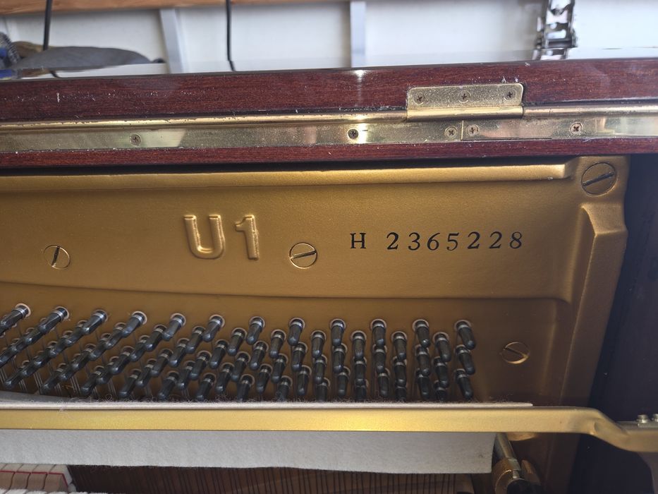 Pianino Yamaha U1, E,  mahoń, wysokiej połysk.  Piękna.