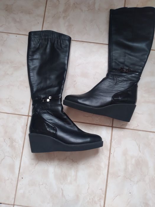 Сапоги еврозима  новые натур  кожа