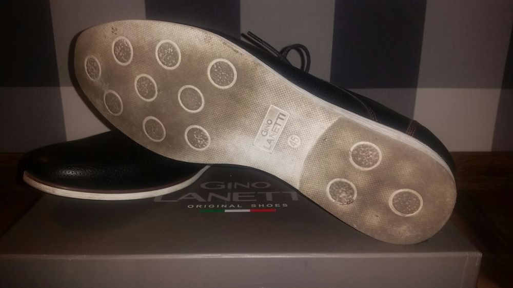 Eleganckie buty męskie Gino Lanetti rozmiar 45