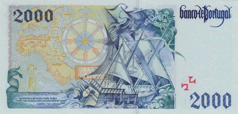Notas de coleção: 2000$00 - Bartolomeu Dias (2000)