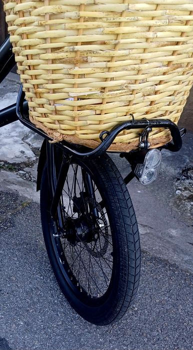 Bicicleta elétrica roda 20"com atrelado de criança