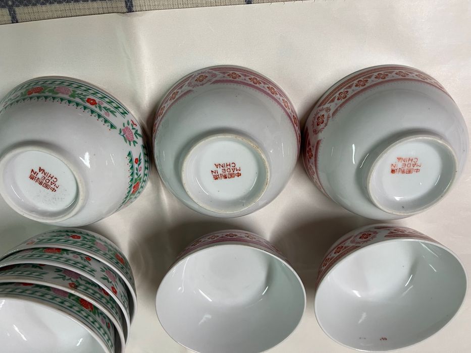 Tigelas Limoges e chinesas