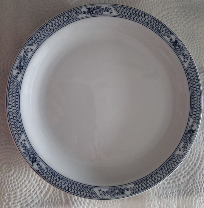 4 pratos de sobremesa em porcelana Costa Verde – 16,5 cm