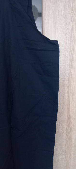 Męskie ogrodniczki granatowe bawełna,r. XL-2XL