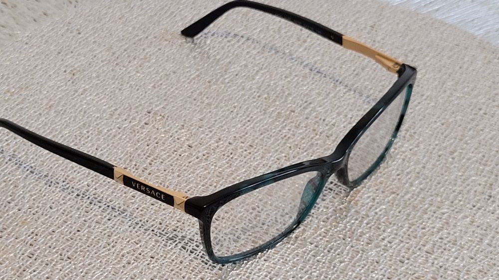 Okulary korekcyjne Versace oprawki oprawy Zielony Havana/Czarny