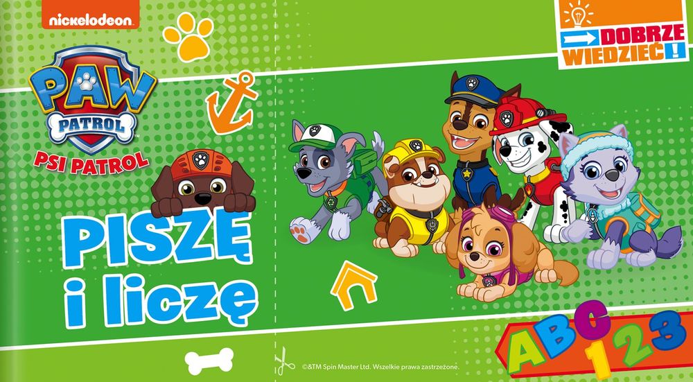 Piszę I Liczę. Psi Patrol. Dobrze Wiedzieć Media Service Zawada