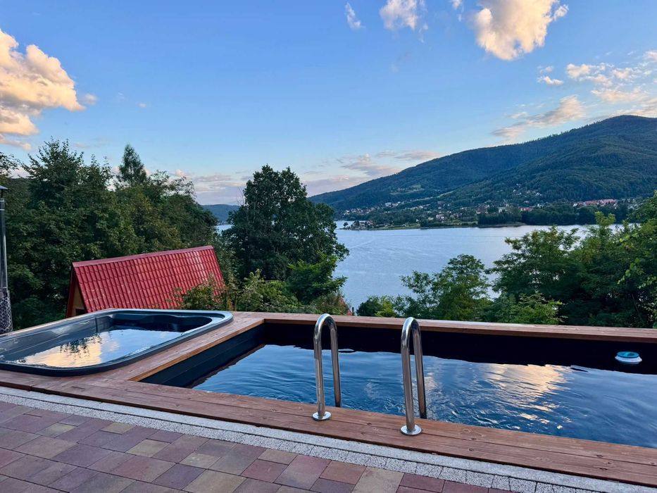 Dom z Widokiem na Jezioro | Basen, Sauna, Balia | 13 osób